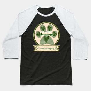 Pet Cancer Awareness Wilderness Edition Baseball T-Shirt